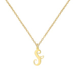 Load image into Gallery viewer, 18K Gold Heart Initial Necklace
