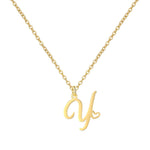 Load image into Gallery viewer, 18K Gold Heart Initial Necklace
