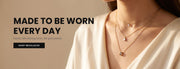 AJLuxe layered dainty gold-plated chain necklaces worn on the neck