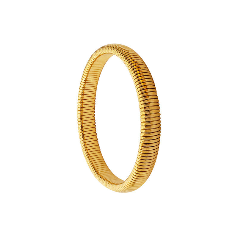 Gold Plated Elastic Bangle