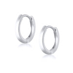Charger l'image dans la visionneuse de la Galerie, Silver Hoop Earrings — 925 Sterling Silver, Hypoallergenic, Minimalist
