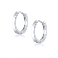 Silver Hoop Earrings — 925 Sterling Silver, Hypoallergenic, Minimalist