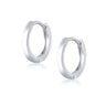 Silver Hoop Earrings — 925 Sterling Silver, Hypoallergenic, Minimalist