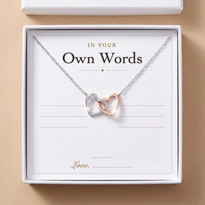 Selected gift message card