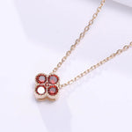 Load image into Gallery viewer, Dainty Birthstone Clover Necklace - S925 Silver