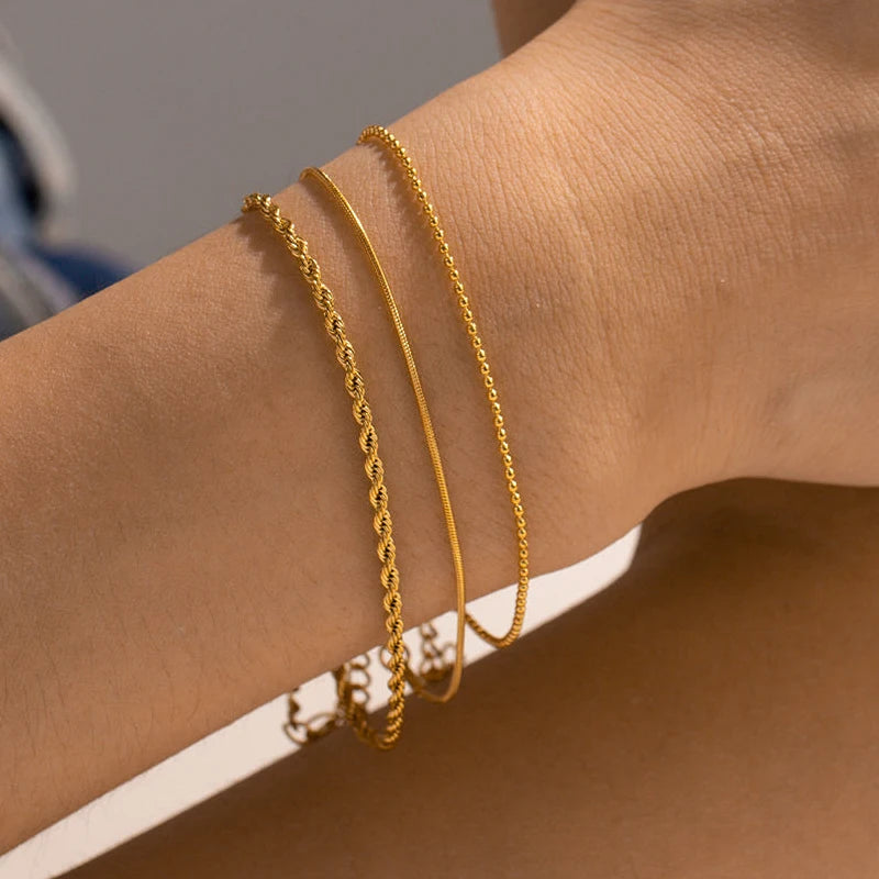 18k Gold Plated Waterproof Bracelet/Ankle