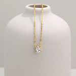 Load image into Gallery viewer, Garnet Water Drop Pendant Necklace