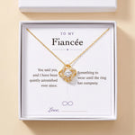 Lade Bild in die Galerieansicht, To My Fiancée gift message card included free with the Love Knot Necklace, gift boxed
