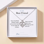 Lade Bild in die Galerieansicht, Mom Heart Necklace gift box with To My Best Friend message card

