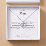 Lade Bild in die Galerieansicht, Mom Heart Necklace gift box with To My Mom message card
