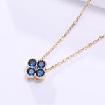 Load image into Gallery viewer, Dainty Birthstone Clover Necklace - S925 Silver
